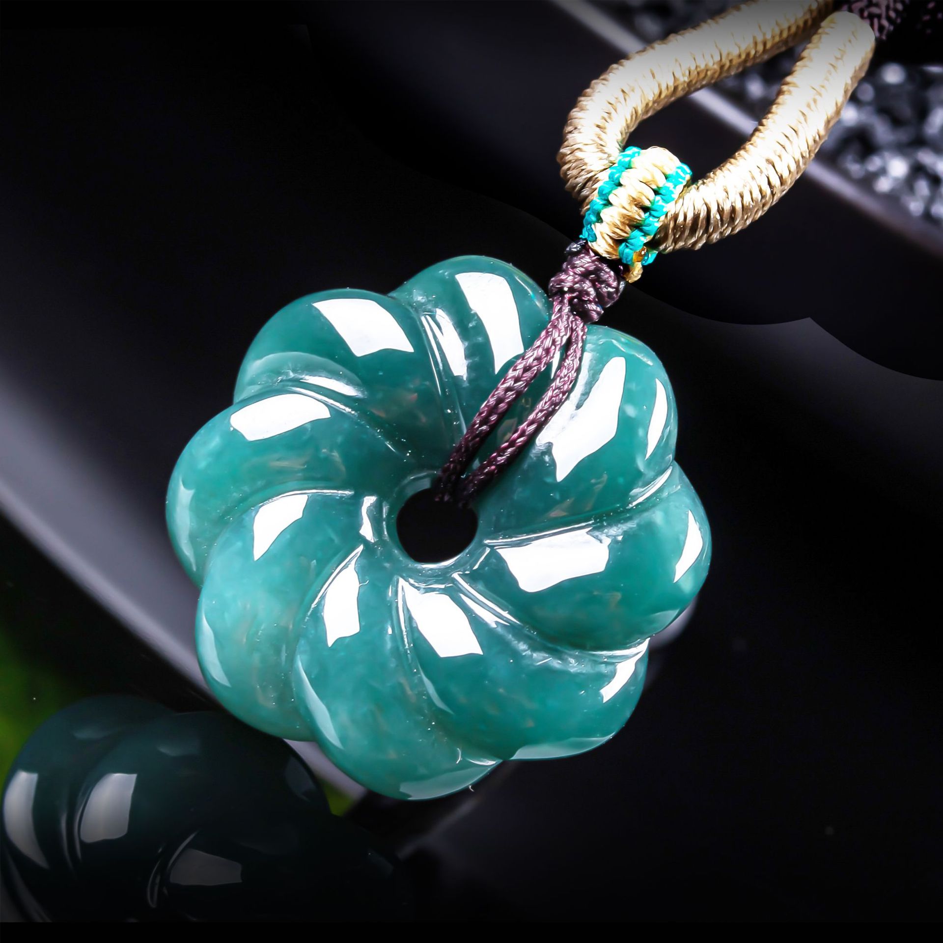 Women Accessories Jewelry - Natuurlijke Birmese Jadeiet Bloemhanger Ketting Accessoires