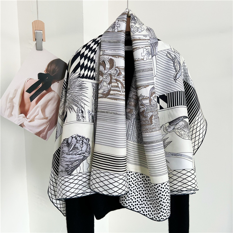 Women Accessories Brands - Grote zijden sjaals Merken Designer Handgerolde