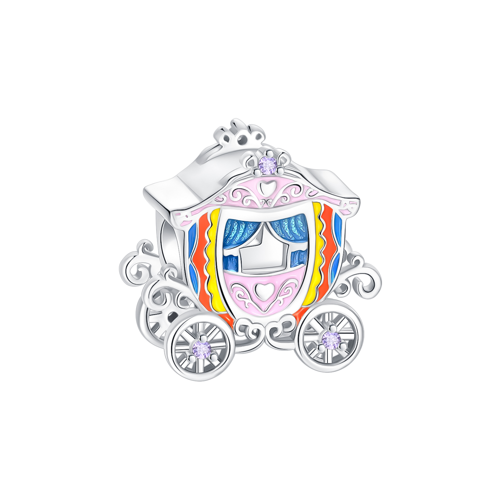 Women'S Accessories Coach - 925 Sterling Zilveren Bedel Sprookjeskoets Prinsessenkoets