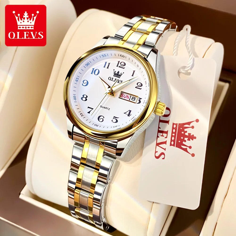 Women Accessories Display - Olevs 5567 Luxe Quartz Horloge Voor