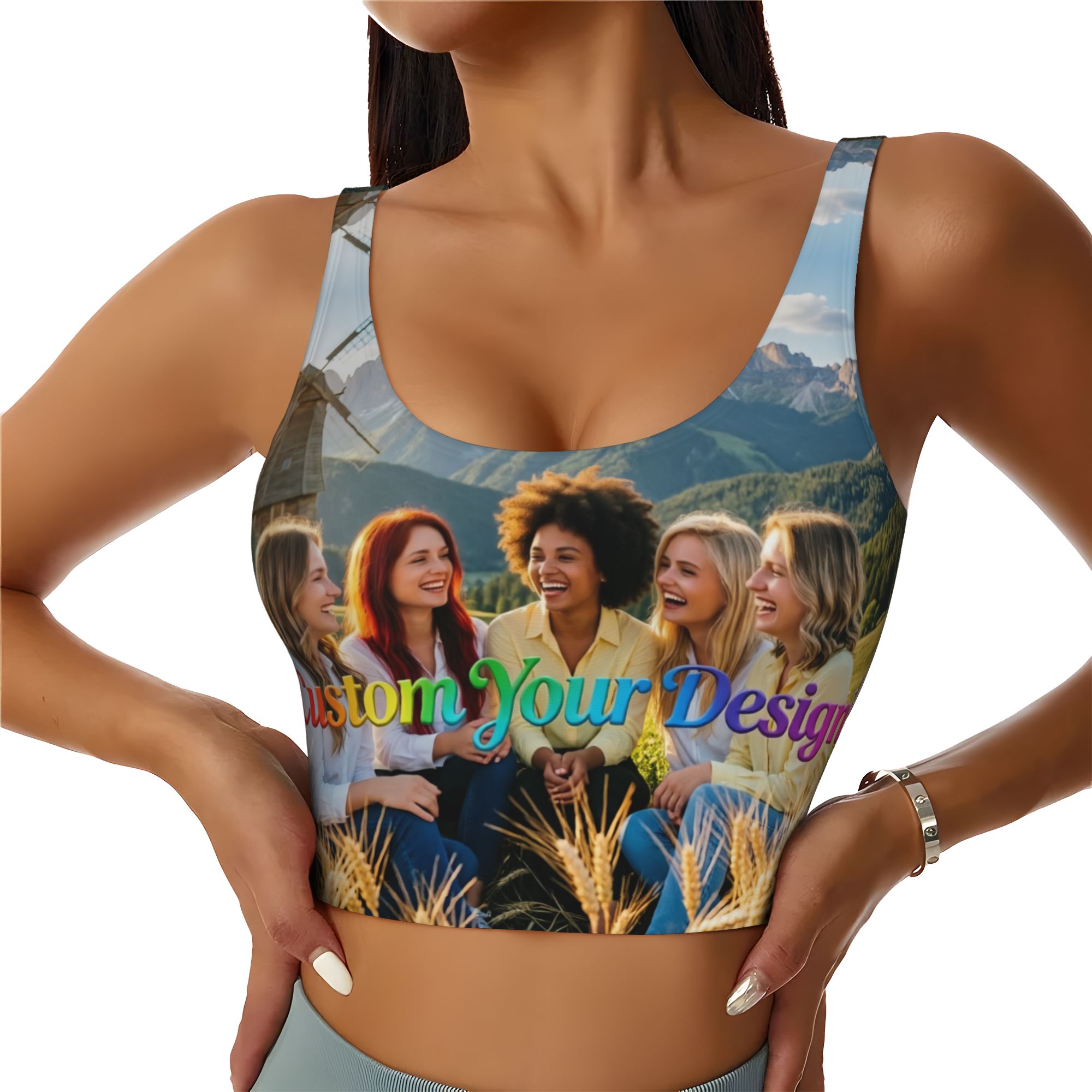 Women Accessories Logo Design - Op maat gemaakte high impact sportbeha