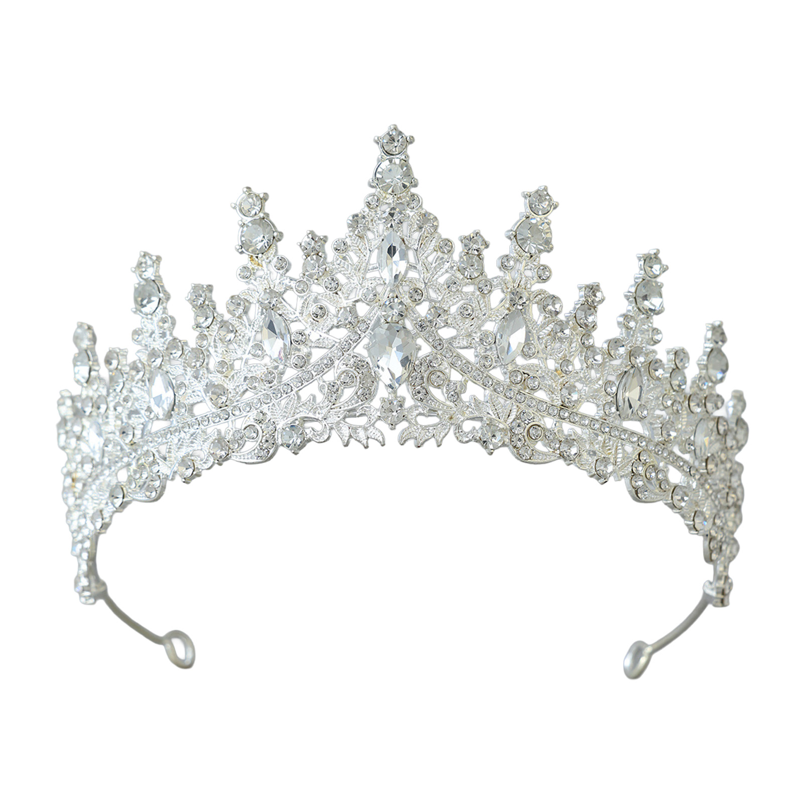 Women Accessories Jewelry - Bruidshoofddeksel Sprankelende strass-kroon voor huwelijksceremonie Legering