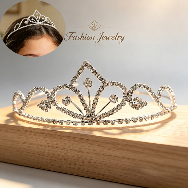Zilverkleurige strass bruidskr - Women'S Wedding Accessories recensie en prijs