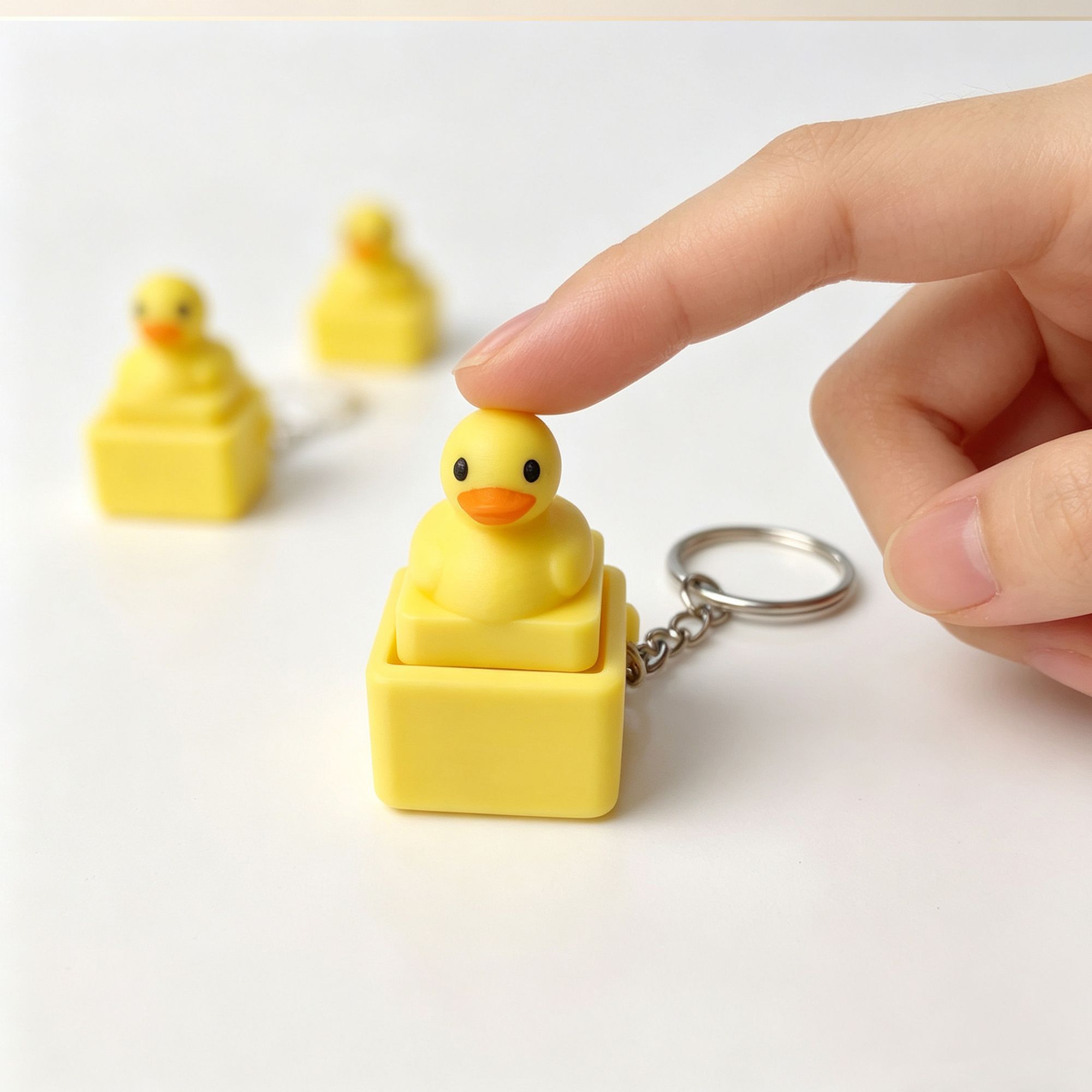 Leuke gele eend druk op sleute - Women'S Key Accessories recensie en prijs